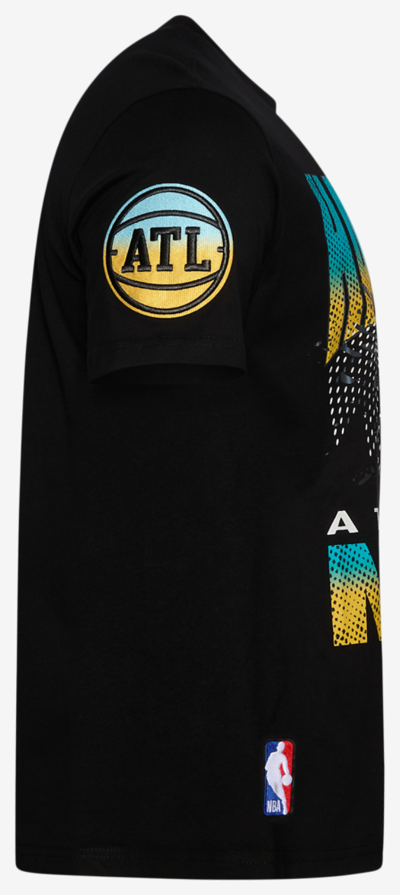 Pro Standard Atlanta Hawks Electric Blue S/S Flex T-Shirt Image 4 of 4. Tap to open photo gallery.