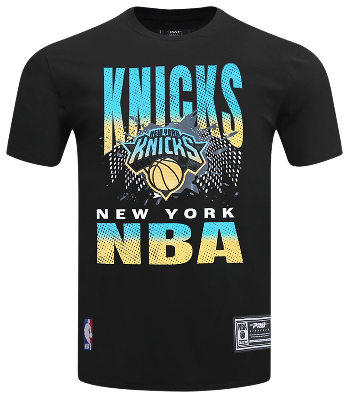 Pro Standard New York Knicks Electric Blue S/S Flex T-Shirt Image 1 of 6. Tap to open photo gallery.