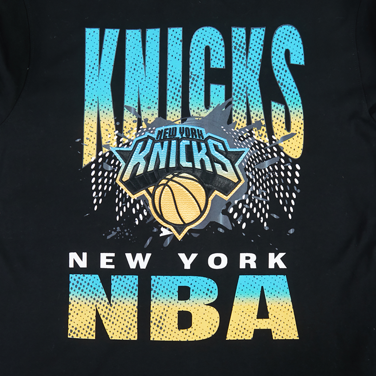 Pro Standard New York Knicks Electric Blue S/S Flex T-Shirt Image 5 of 6. Tap to open photo gallery.