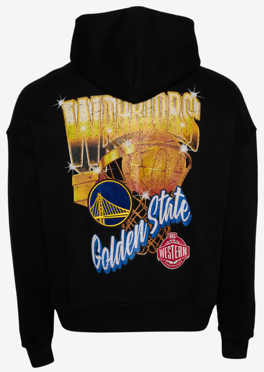 Pro Standard Warriors Gold Hoops Pro Full-Zip Hoodie Image 2 of 4. Tap to open photo gallery.