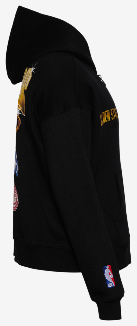 Pro Standard Warriors Gold Hoops Pro Full-Zip Hoodie Image 3 of 4. Tap to open photo gallery.
