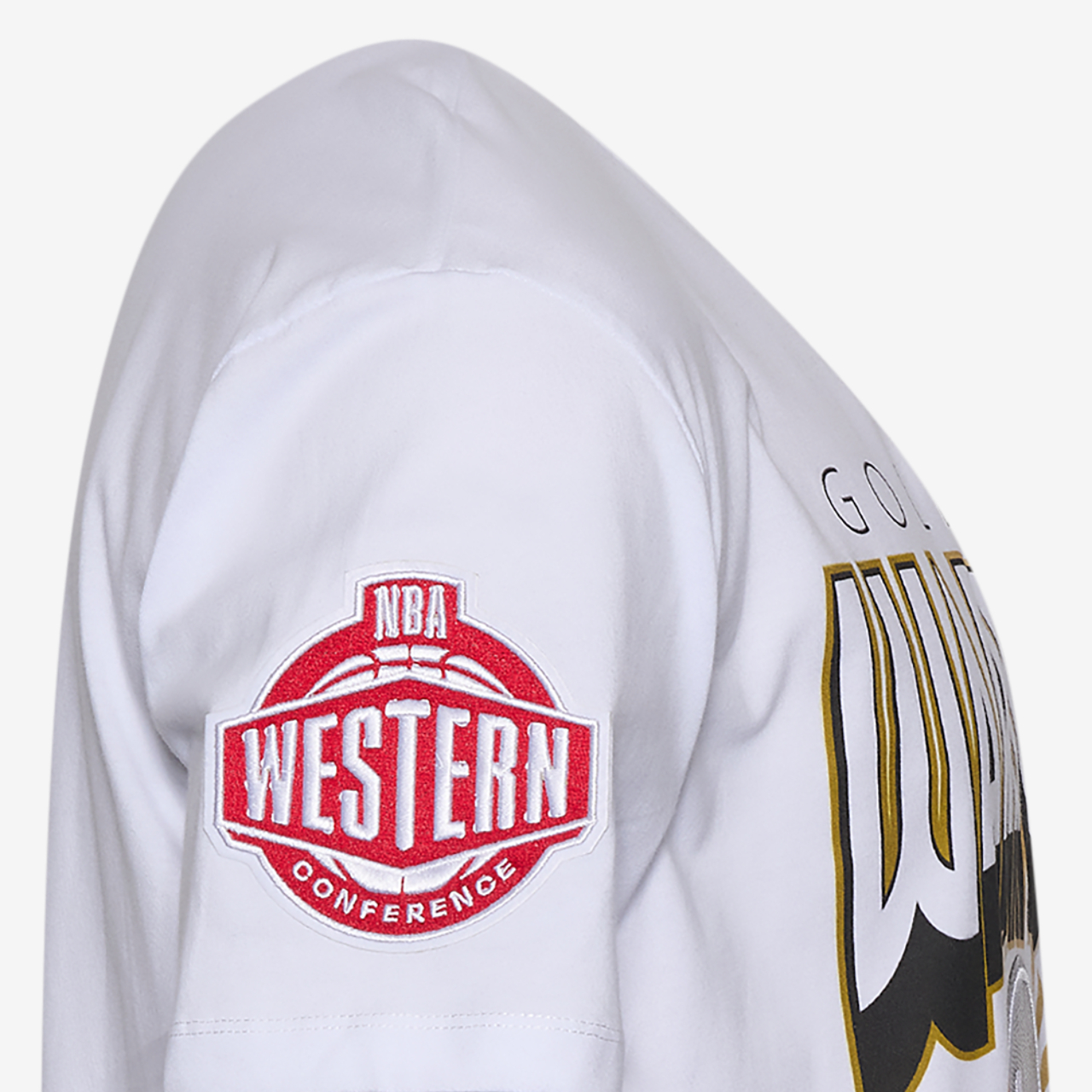 Pro Standard GSW Empire Pro Drop Shoulder T-Shirt Image 4 of 5. Tap to open photo gallery.