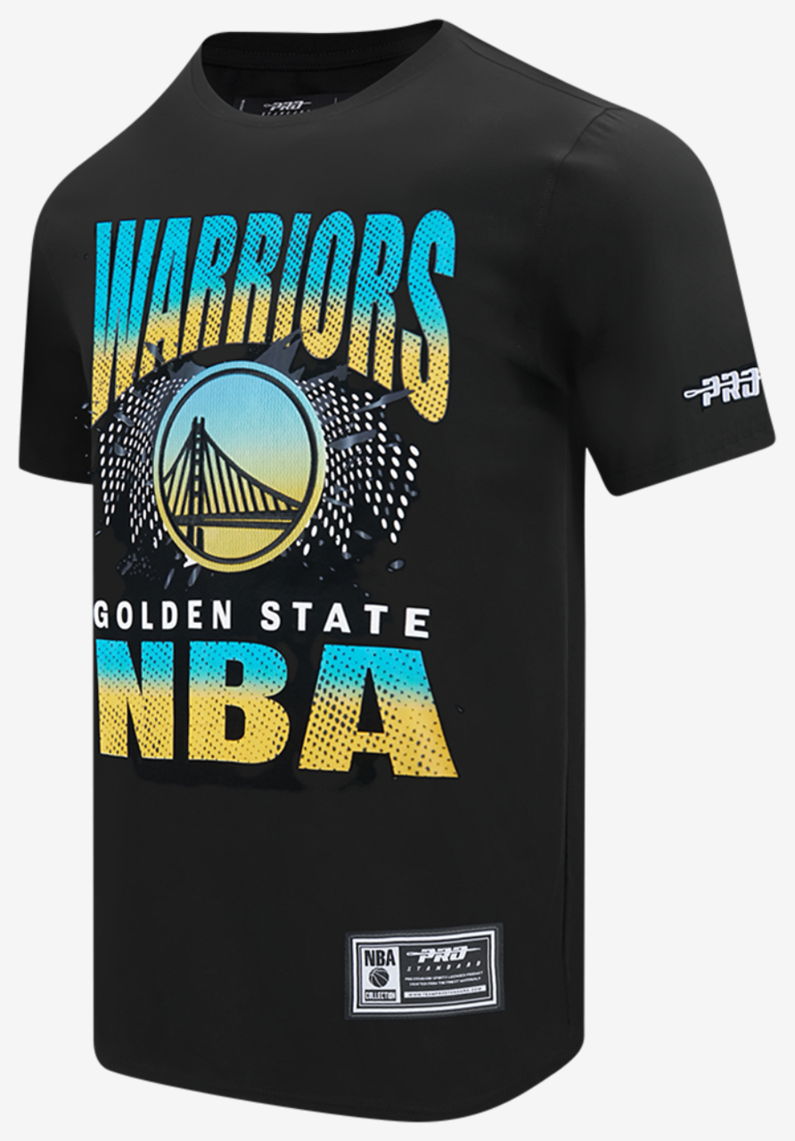 Pro Standard GSW Electric Blue S/S Flex T-Shirt Image 3 of 8. Tap to open photo gallery.