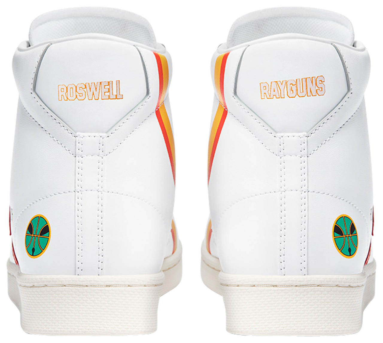 Converse x Roswell Rayguns Pro Leather High Top Image 3 of 5. Tap to open photo gallery.