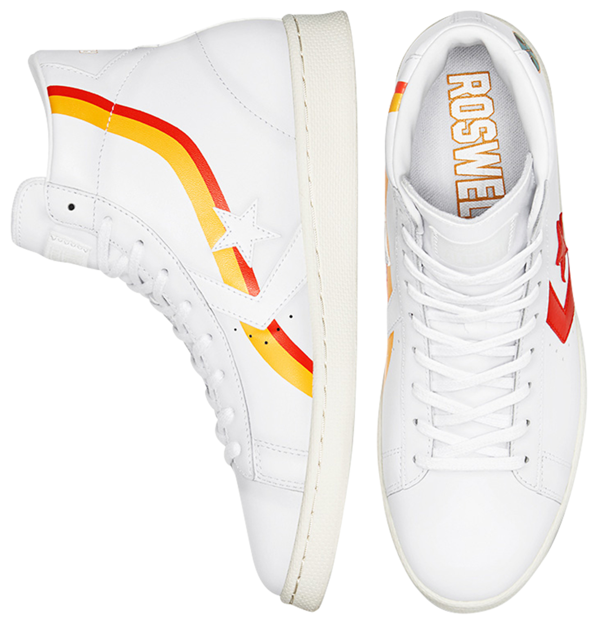 Converse x Roswell Rayguns Pro Leather High Top Image 4 of 5. Tap to open photo gallery.