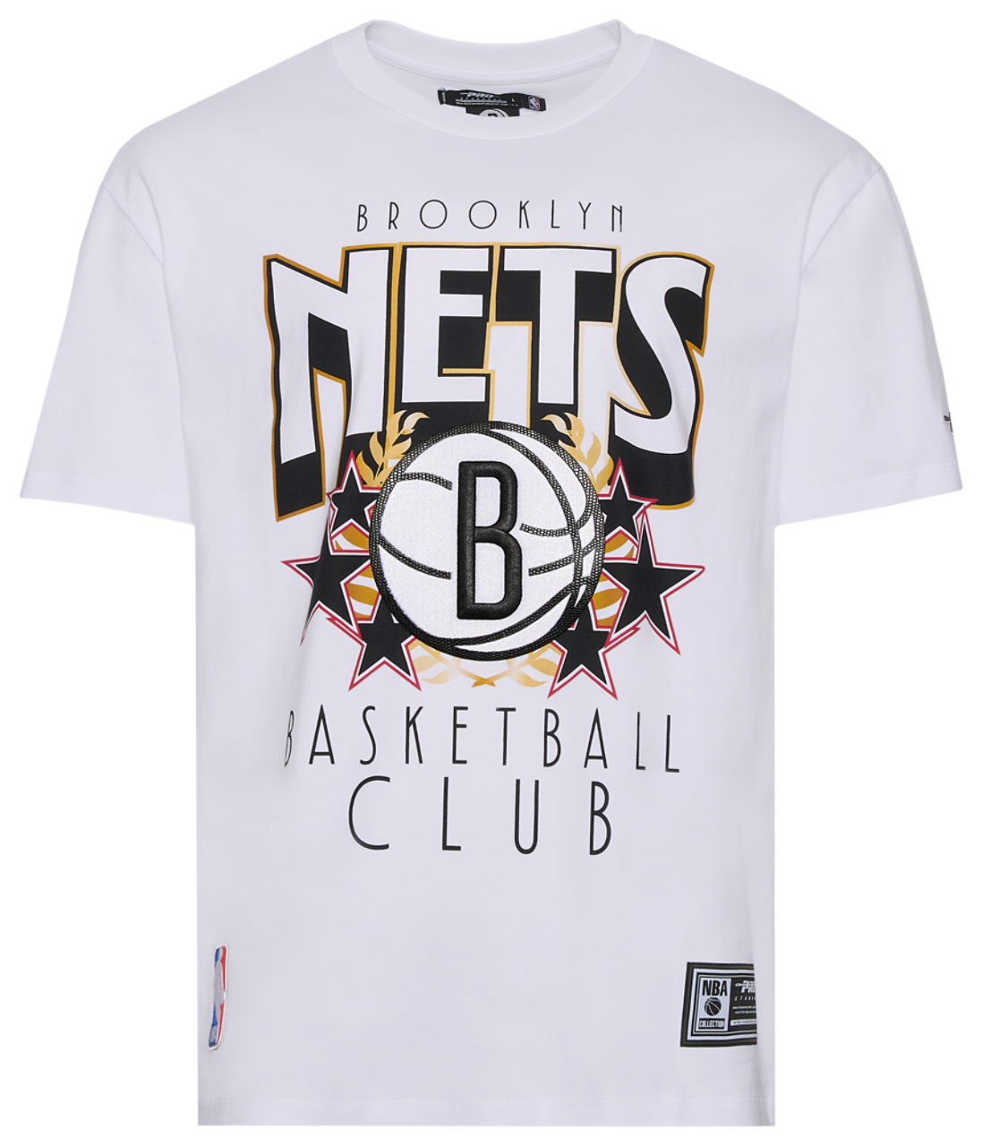 Pro Standard Brooklyn Nets Empire Pro Drop Shoulder T-Shirt Image 1 of 4. Tap to open photo gallery.