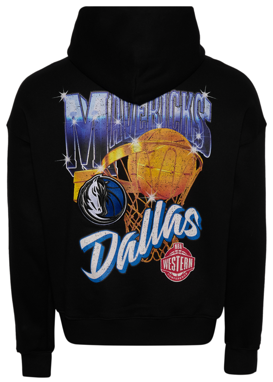 Pro Standard Mavericks Gold Hoops Pro Full-Zip Hoodie - Men's