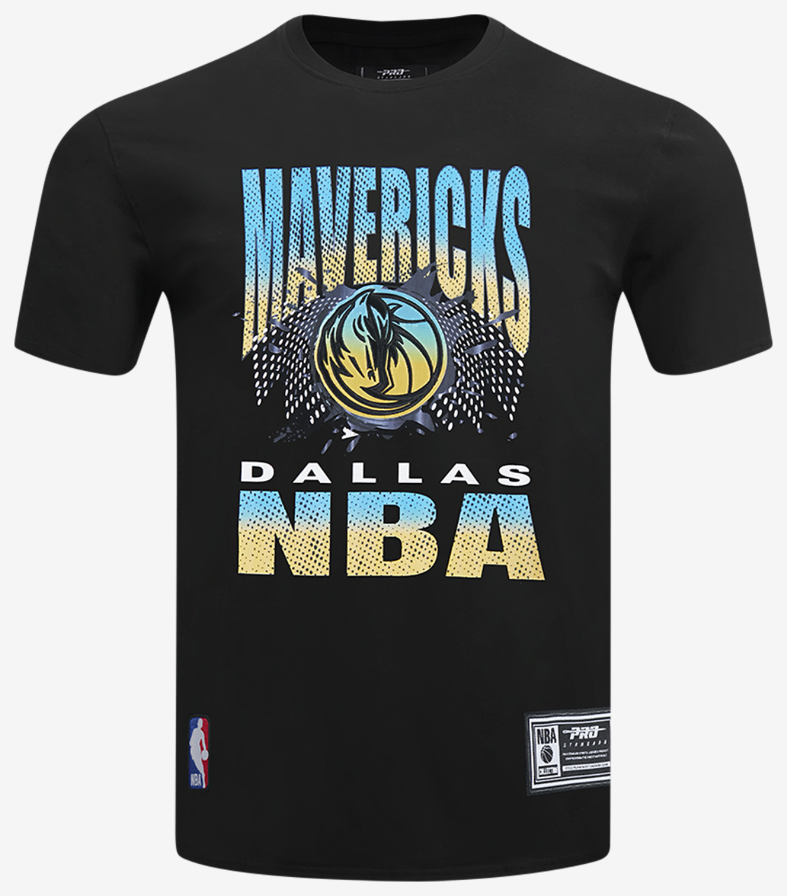 Pro Standard Dallas Mavericks Electric Blue S/S Flex T-Shirt Image 1 of 8. Tap to open photo gallery.
