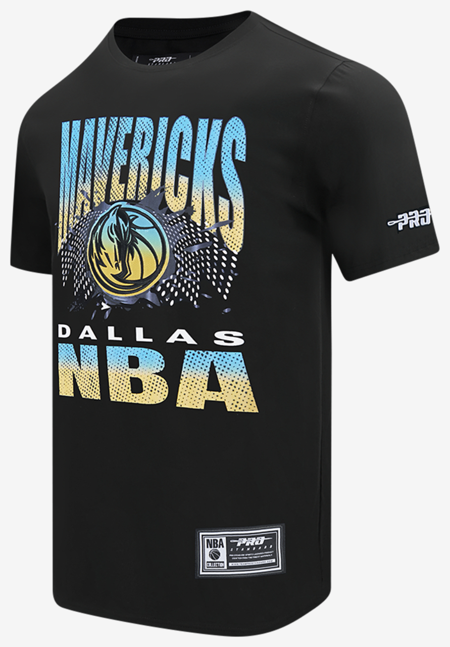 Pro Standard Dallas Mavericks Electric Blue S/S Flex T-Shirt Image 3 of 8. Tap to open photo gallery.