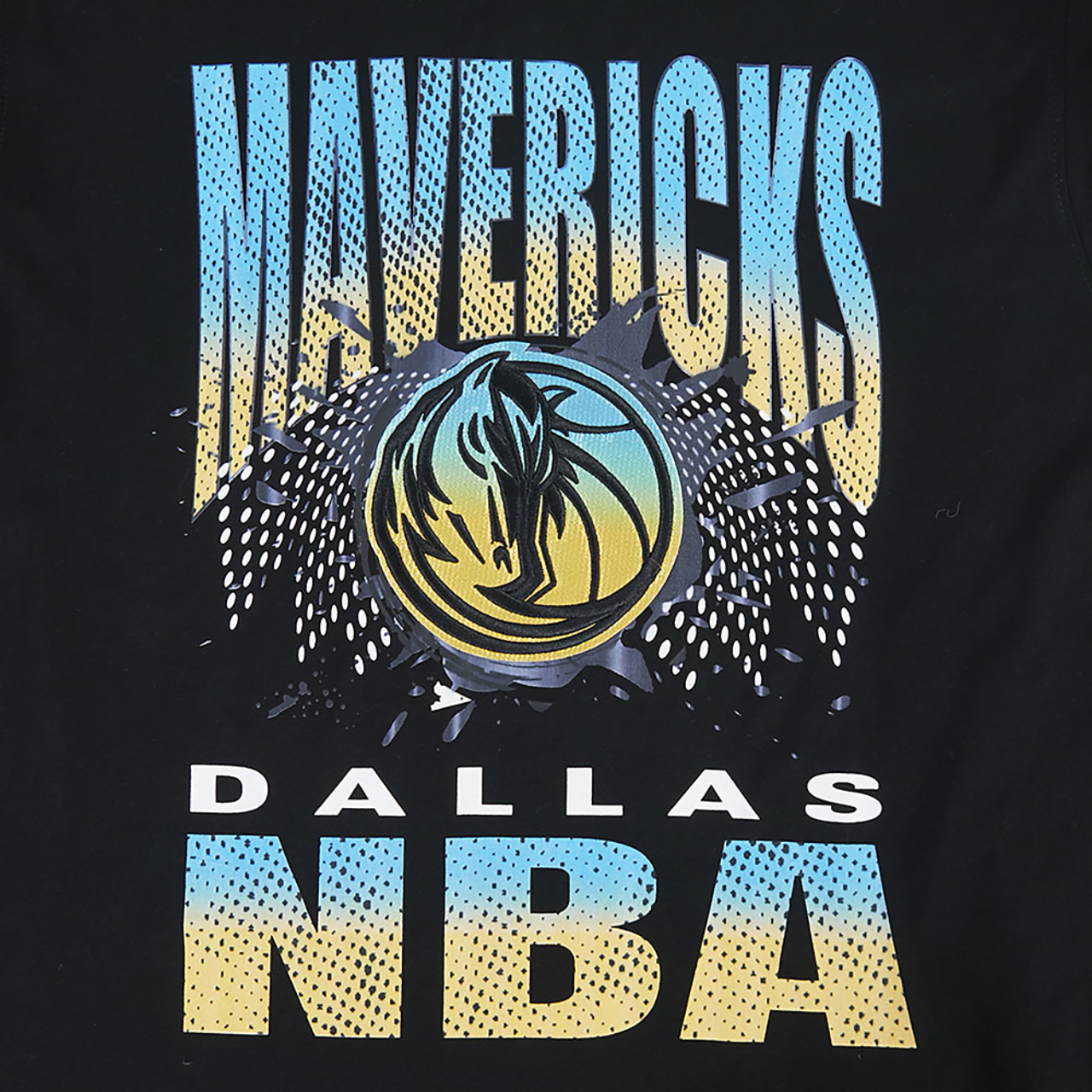 Pro Standard Dallas Mavericks Electric Blue S/S Flex T-Shirt Image 5 of 8. Tap to open photo gallery.