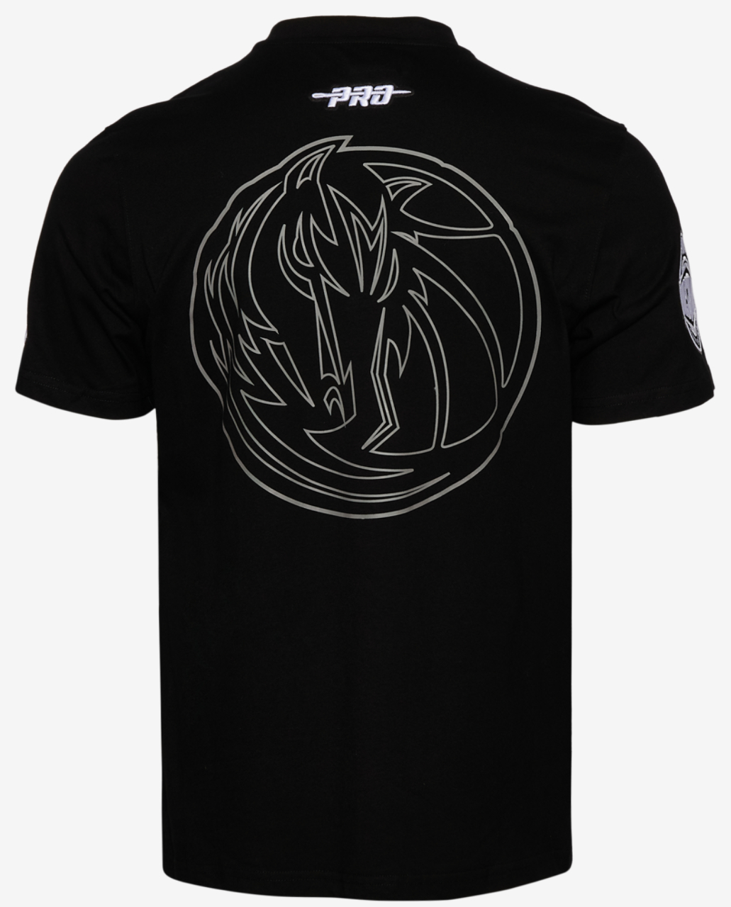 Pro Standard Dallas Mavericks Black Cat S/S Flex T-Shirt Image 2 of 5. Tap to open photo gallery.