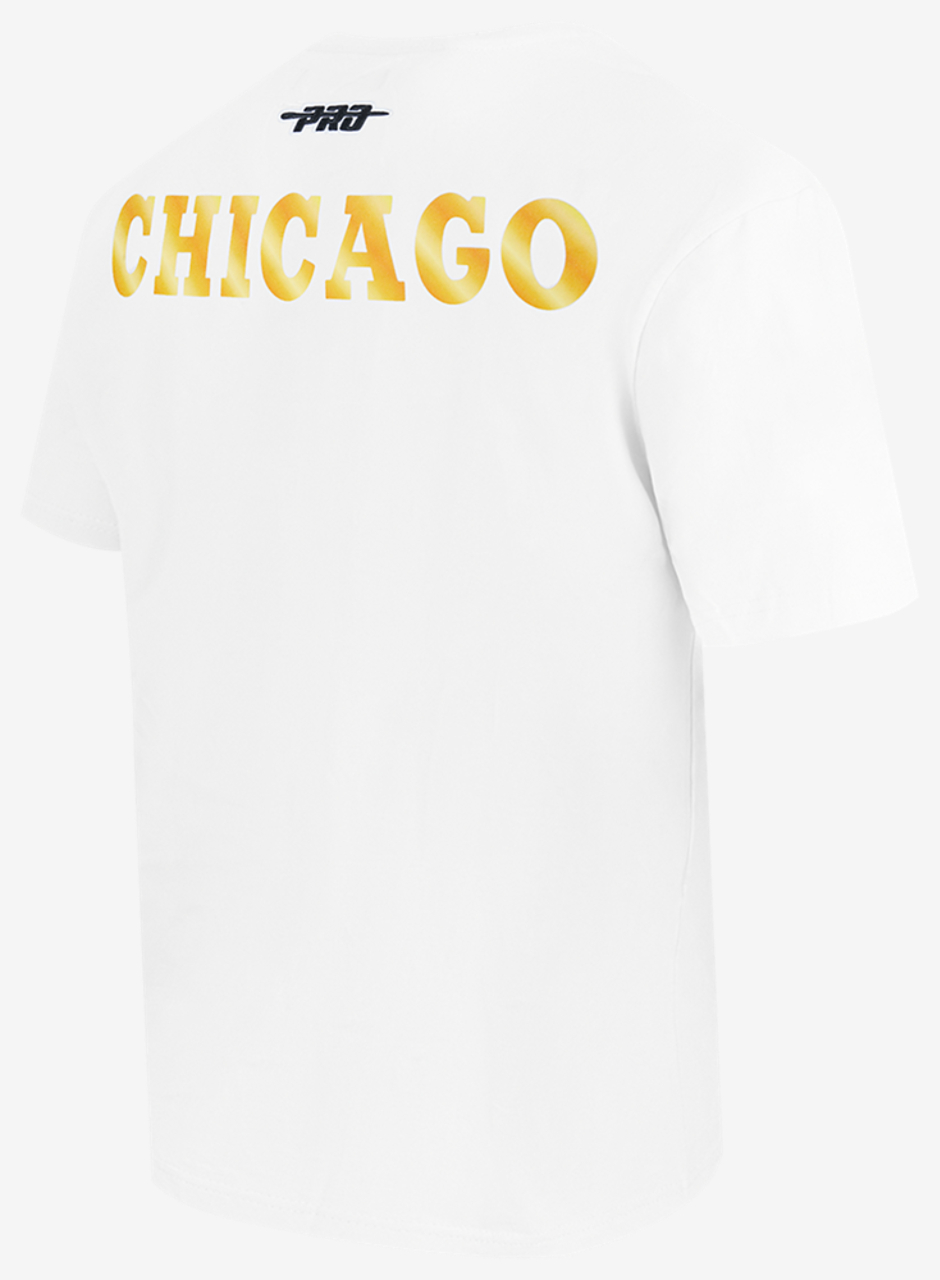 Pro Standard Bulls Gold Hoops Short Sleeve Flex T-Shirt Image 4 of 7. Tap to open photo gallery.