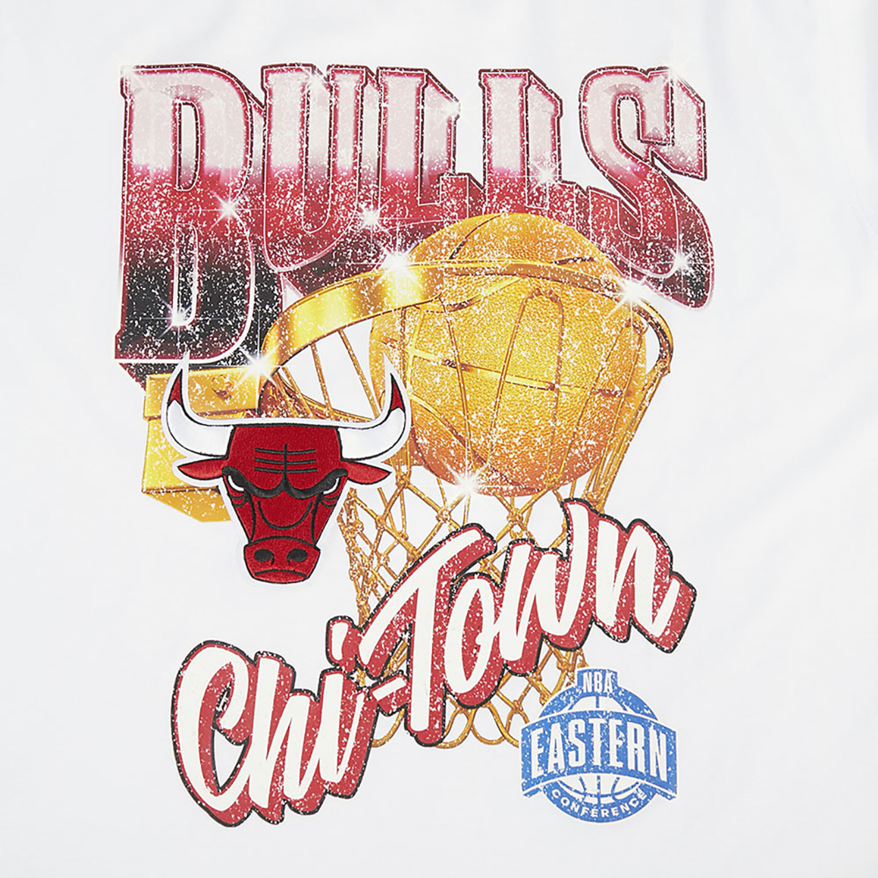 Pro Standard Bulls Gold Hoops Short Sleeve Flex T-Shirt Image 5 of 7. Tap to open photo gallery.