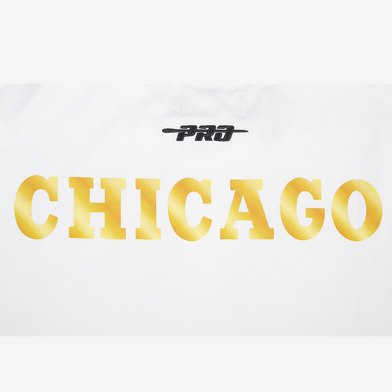 Pro Standard Bulls Gold Hoops Short Sleeve Flex T-Shirt Image 6 of 7. Tap to open photo gallery.