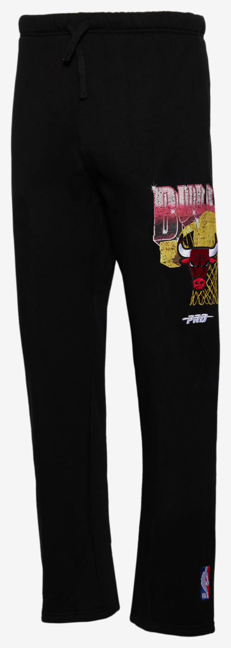 Pro Standard Bulls Gold Hoops Straight Leg Sweatpants Image 1 of 2. Tap to open photo gallery.