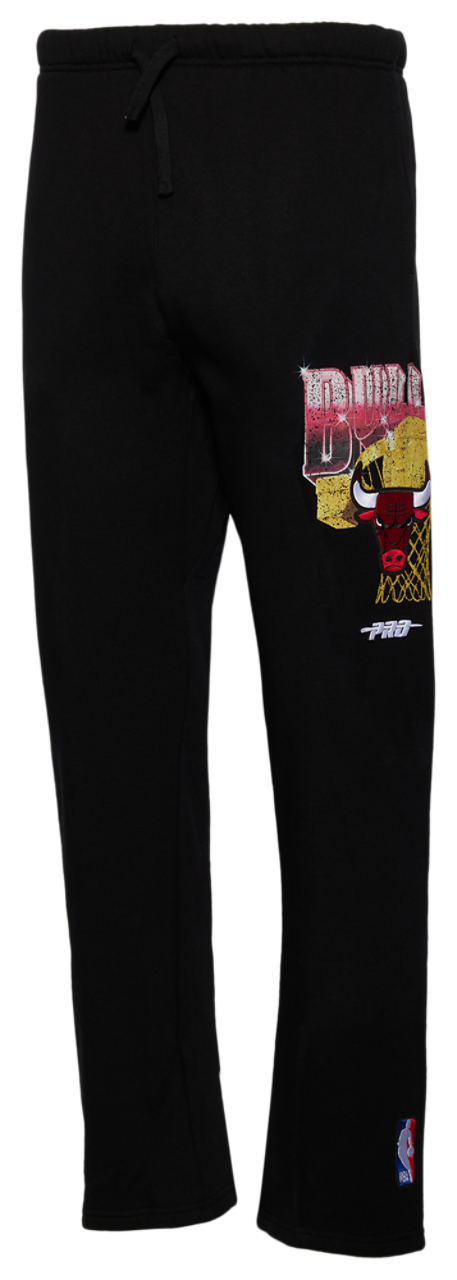 Pro Standard Bulls Gold Hoops Straight Leg Sweatpants Image 1 of 2. Tap to open photo gallery.