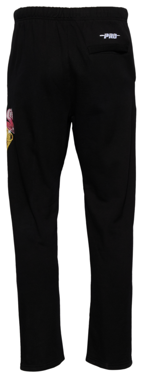 Pro Standard Bulls Gold Hoops Straight Leg Sweatpants Image 2 of 2. Tap to open photo gallery.