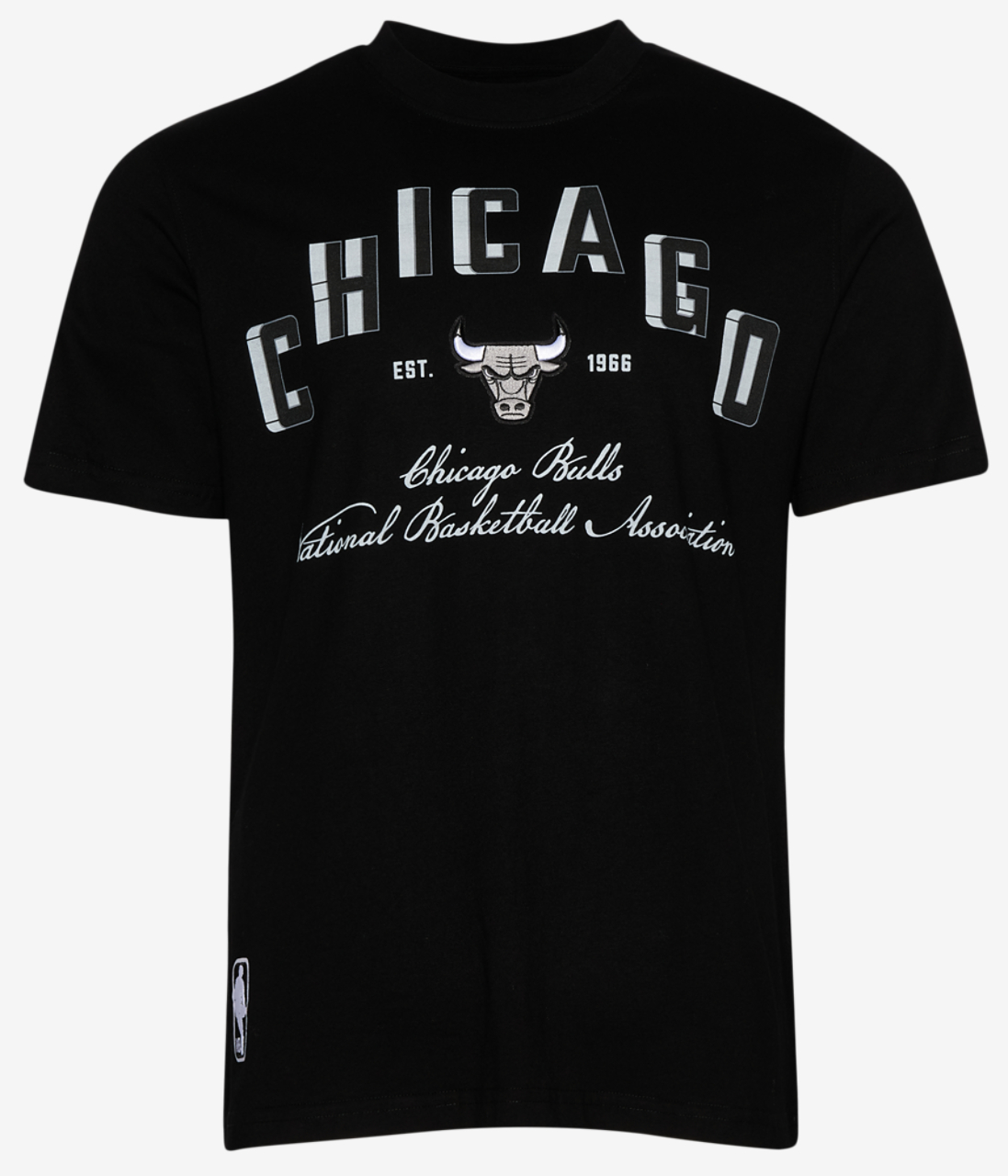 Pro Standard Chicago Bulls Black Cat S/S Flex T-Shirt Image 1 of 5. Tap to open photo gallery.