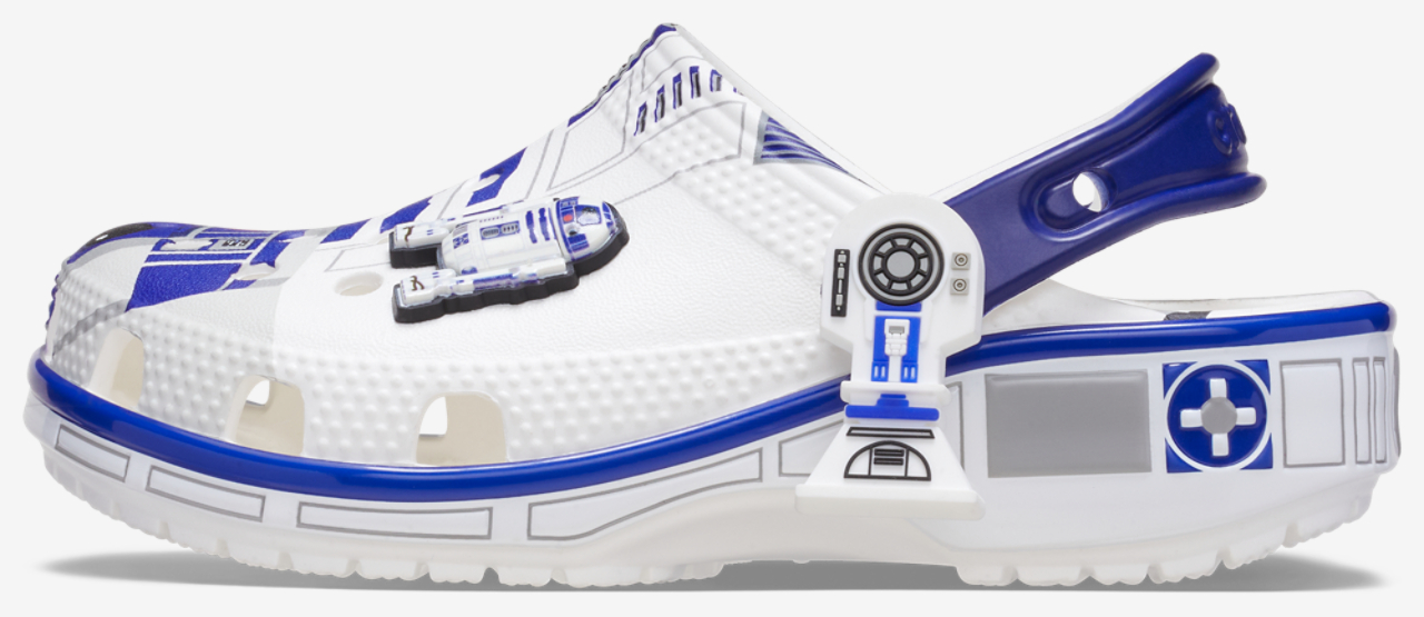 Crocs Star Wars R2D2 Classic Clogs Image 2 of 7. Tap to open photo gallery.