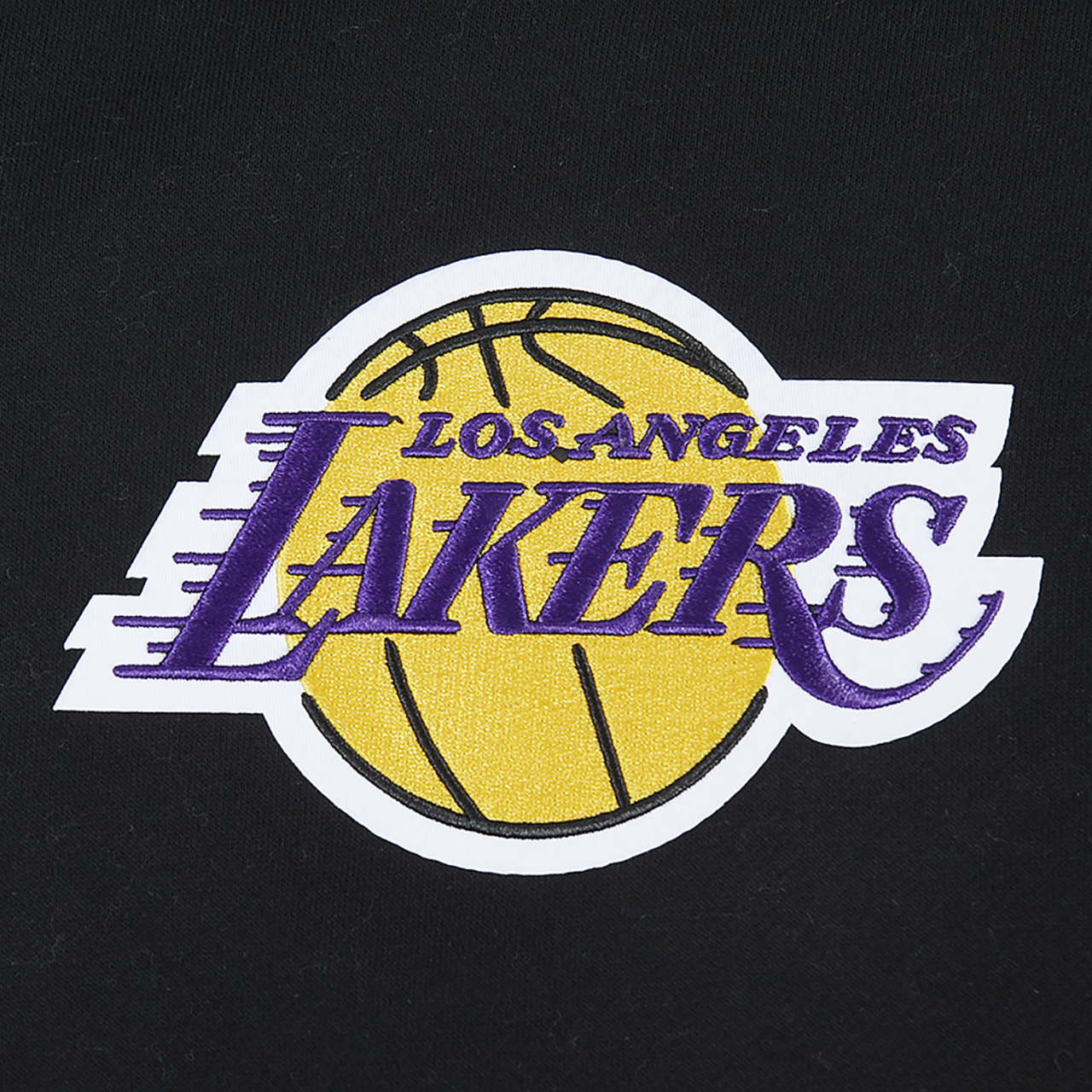 Pro Standard Lakers Gold Hoops Pro Full-Zip Hoodie Image 5 of 8. Tap to open photo gallery.