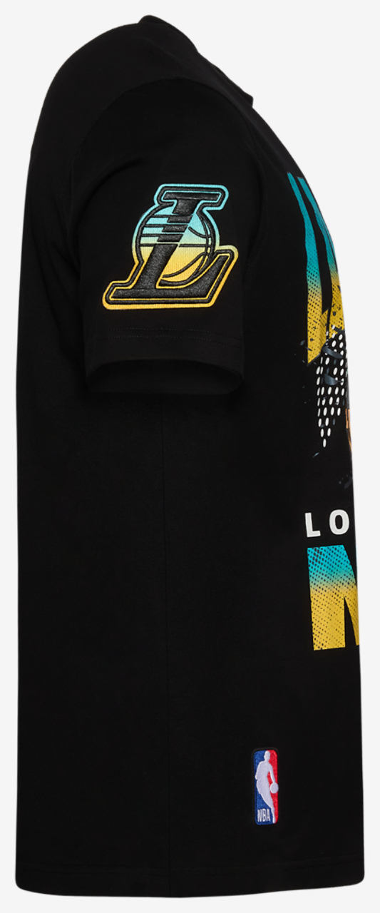 Pro Standard LA Lakers Electric Blue S/S Flex T-Shirt Image 4 of 4. Tap to open photo gallery.