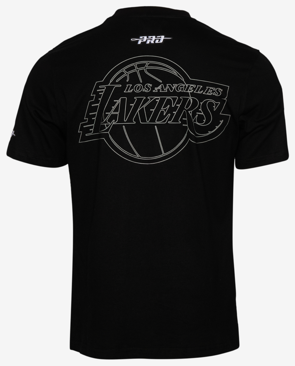 Pro Standard Los Angeles Lakers Black Cat S/S Flex T-Shirt Image 2 of 5. Tap to open photo gallery.