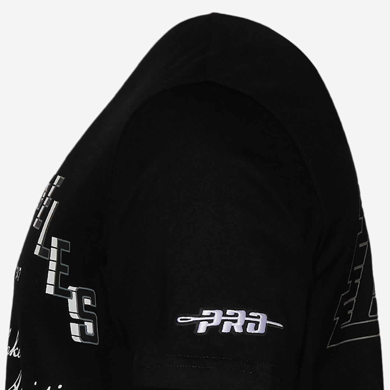 Pro Standard Los Angeles Lakers Black Cat S/S Flex T-Shirt Image 3 of 5. Tap to open photo gallery.