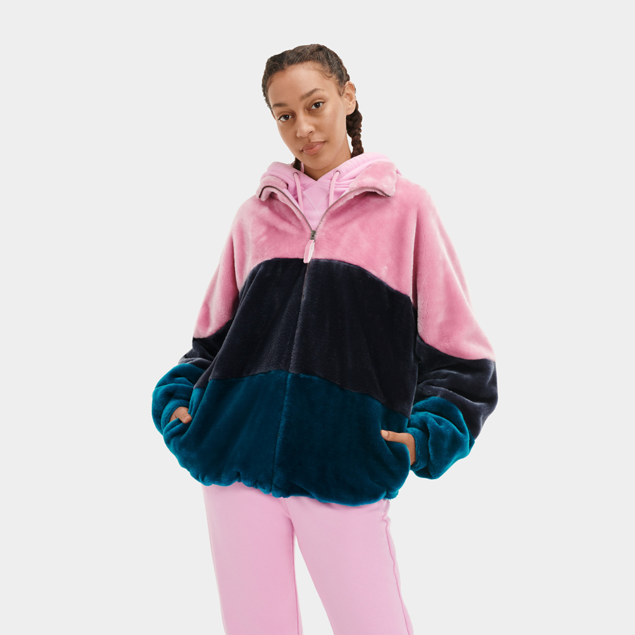 UGG Elaina Faux Fur Jacket Image 2 of 5. Tap to open photo gallery.