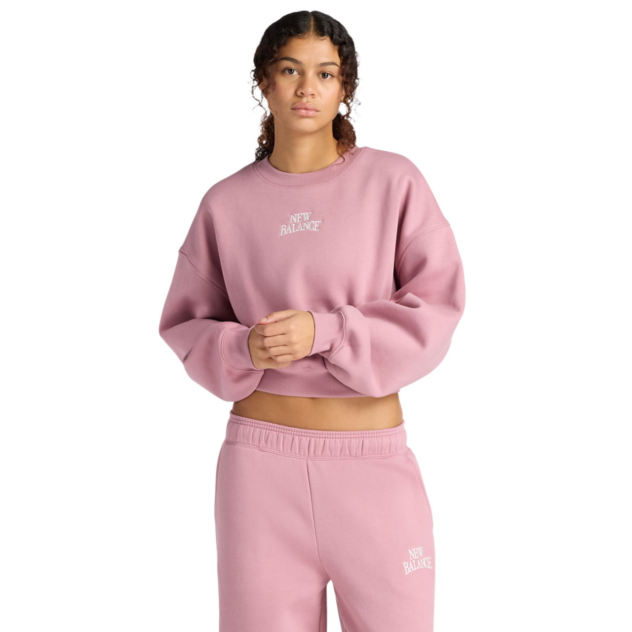 New Balance Linear Heritage Fleece Crew Image 1 of 6. Tap to open photo gallery.