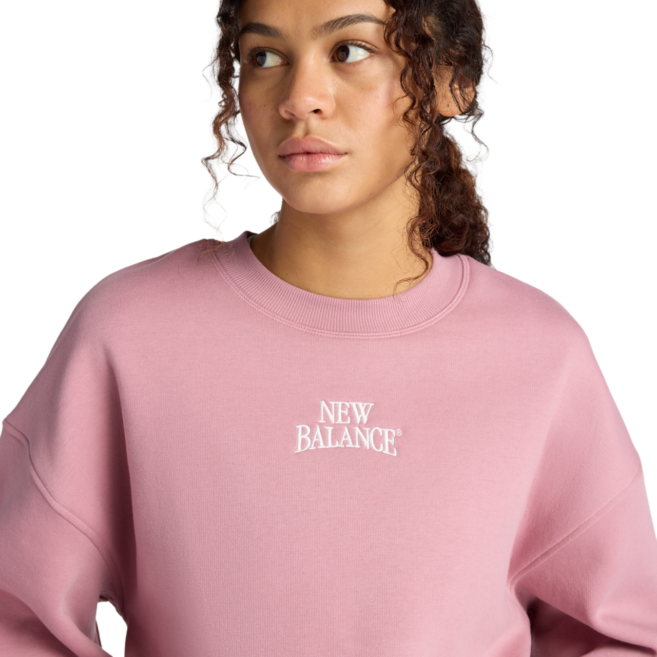 New Balance Linear Heritage Fleece Crew Image 4 of 6. Tap to open photo gallery.
