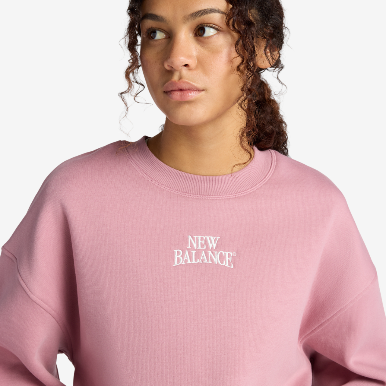 New Balance Linear Heritage Fleece Crew Image 4 of 6. Tap to open photo gallery.