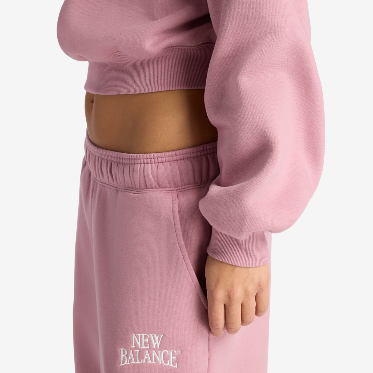 New Balance Linear Heritage Fleece Crew Image 5 of 6. Tap to open photo gallery.
