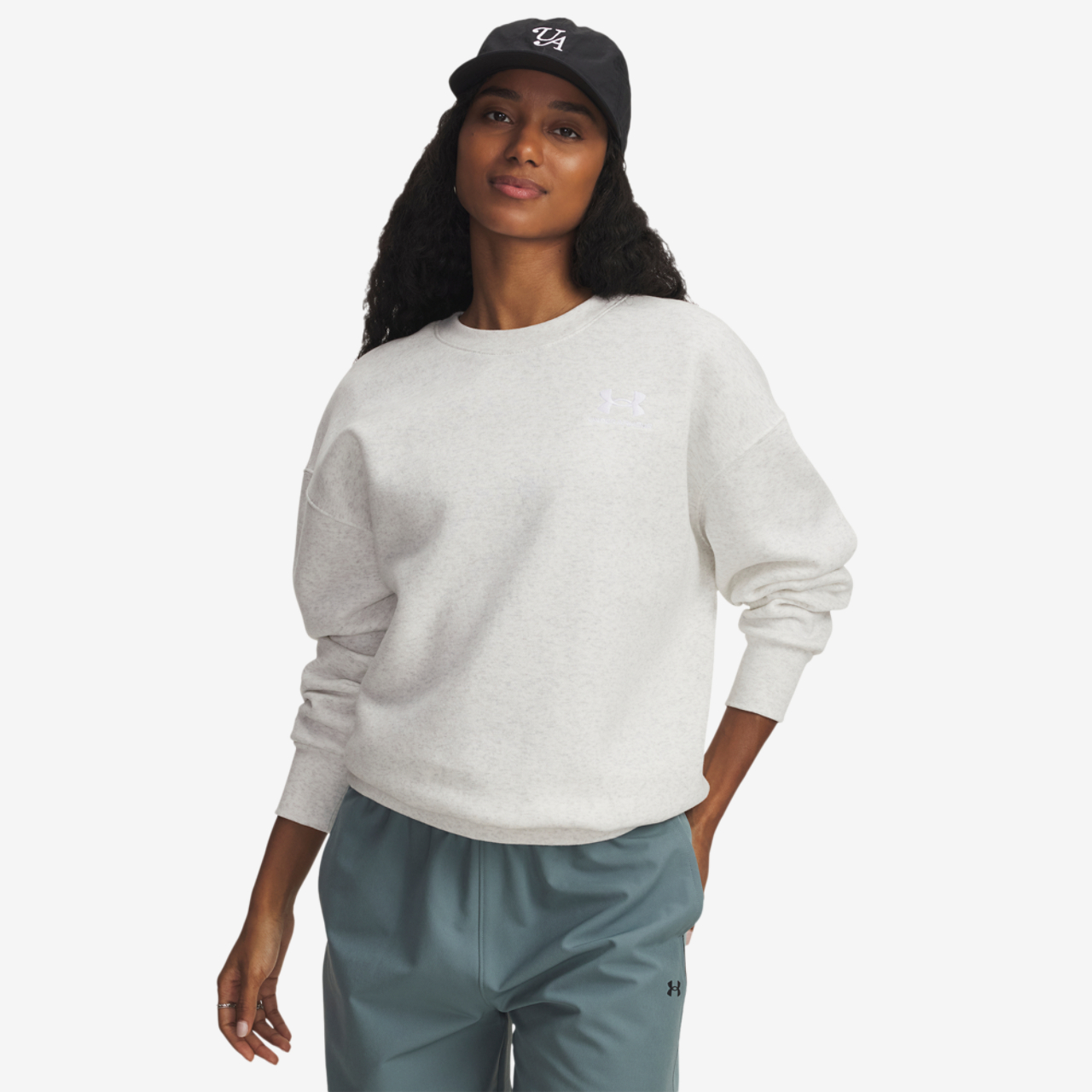 Under Armour Essential Flc OS Crew Image 1 of 4. Tap to open photo gallery.