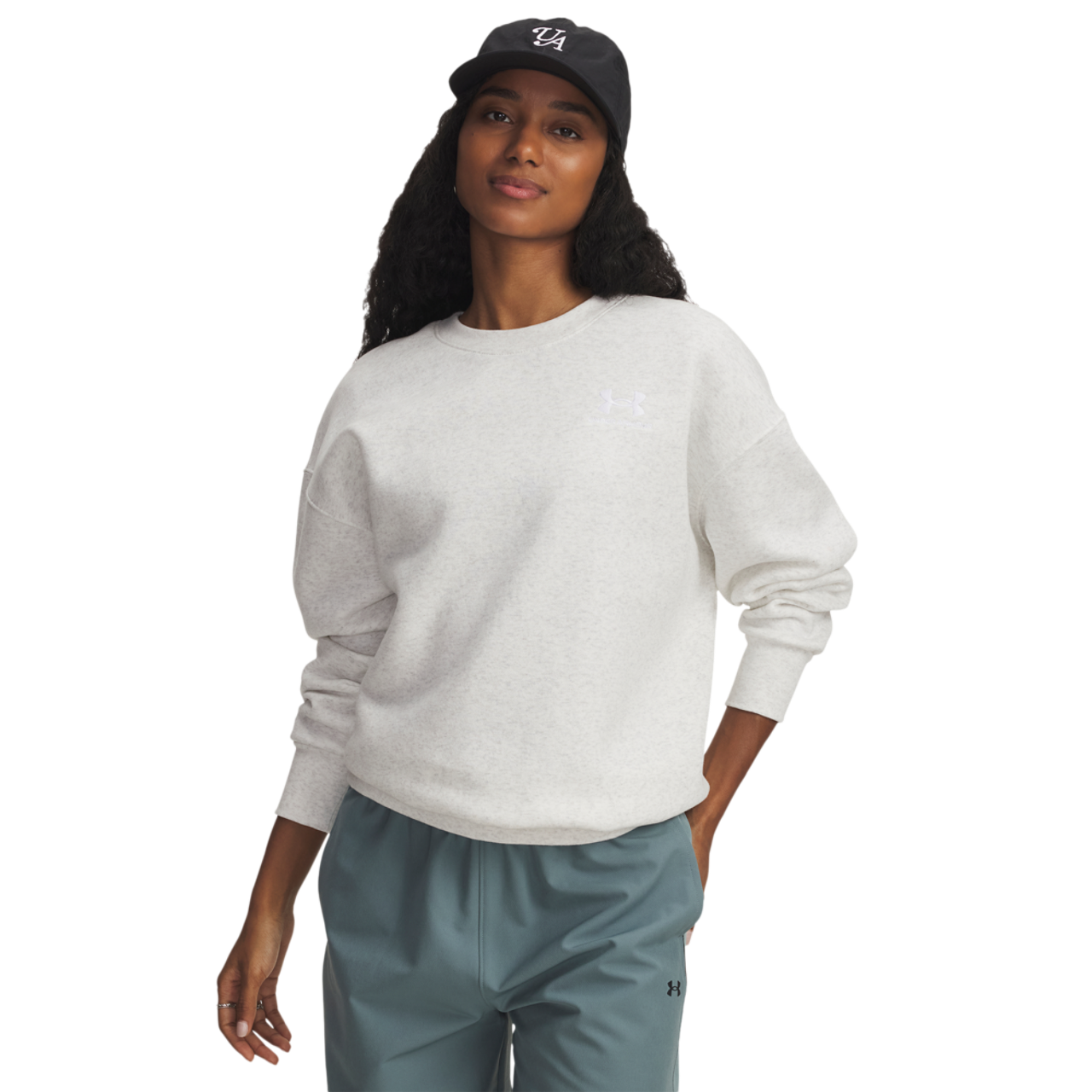 Under Armour Essential Flc OS Crew Image 1 of 4. Tap to open photo gallery.