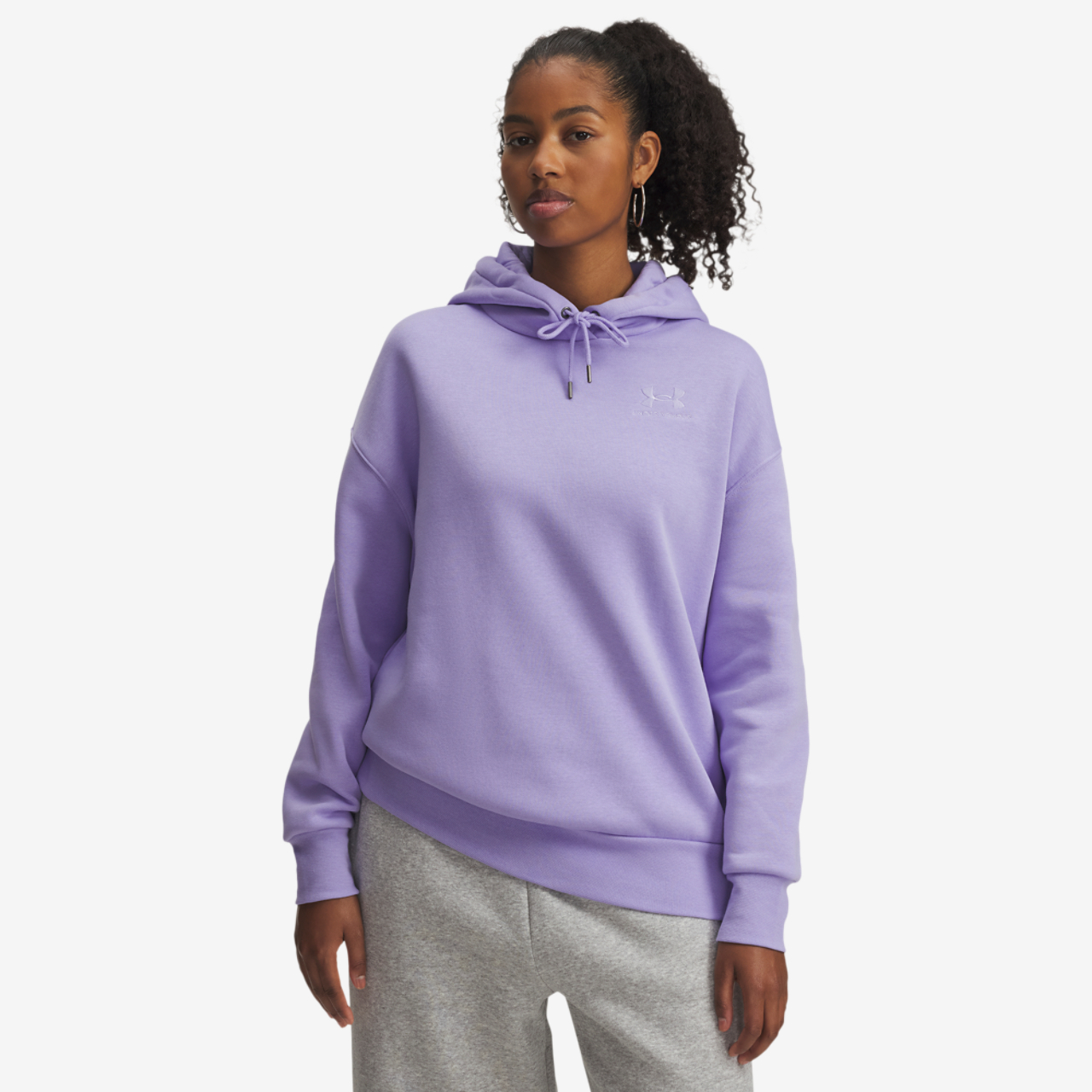 Under Armour Icon Fleece Oversized Hoodie Image 1 of 3. Tap to open photo gallery.