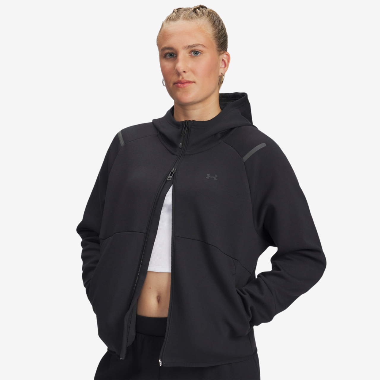 Under Armour Unstoppable Fleece Full-Zip Image 1 of 3. Tap to open photo gallery.