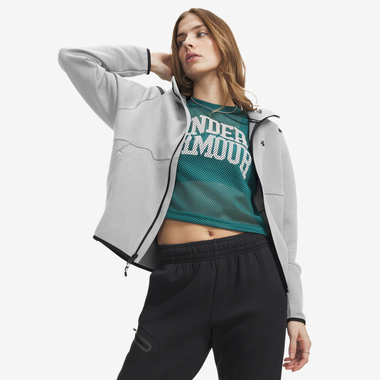 Under Armour Unstoppable Fleece Full-Zip Image 1 of 2. Tap to open photo gallery.