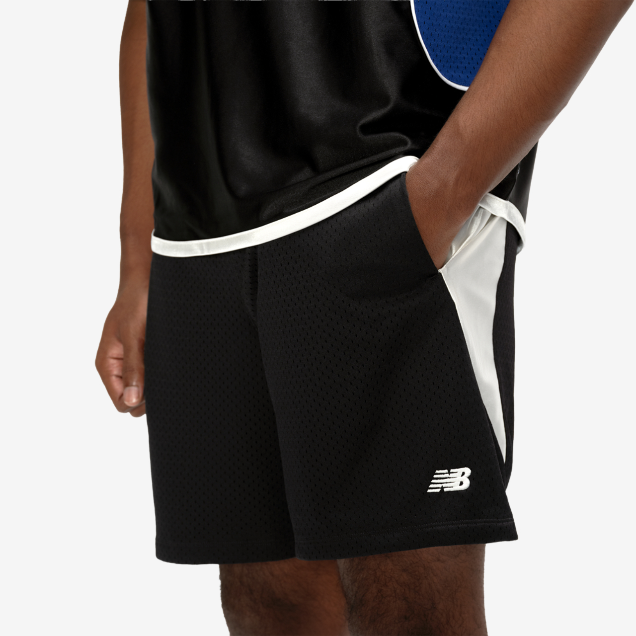 New Balance Basketball 7" Mesh Shorts Image 1 of 2. Tap to open photo gallery.