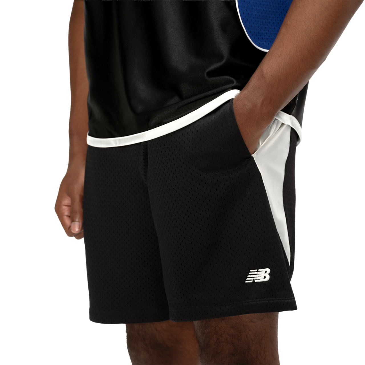 New Balance Basketball 7" Mesh Shorts Image 1 of 2. Tap to open photo gallery.