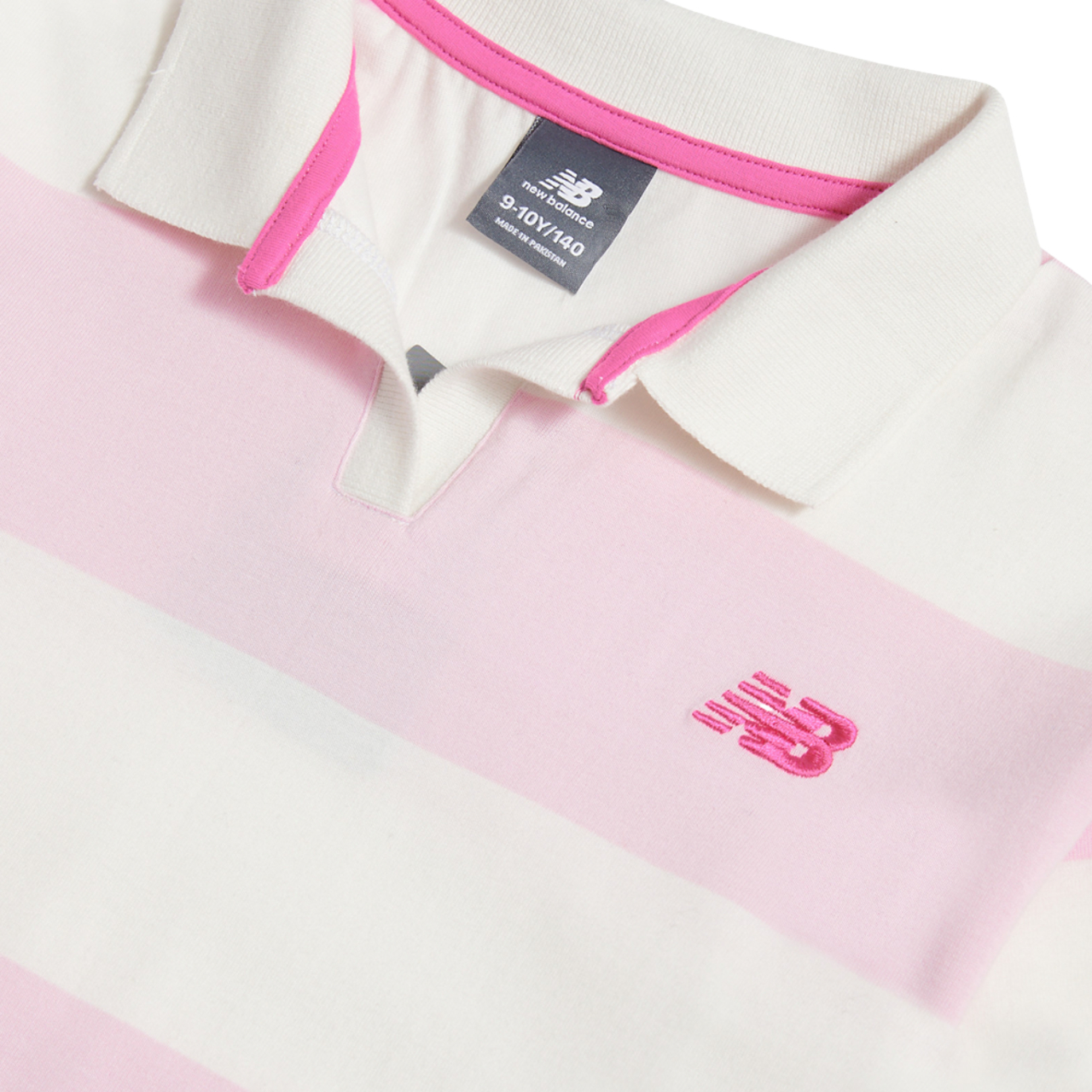 New Balance Stripe Rugby Polo Image 3 of 3. Tap to open photo gallery.