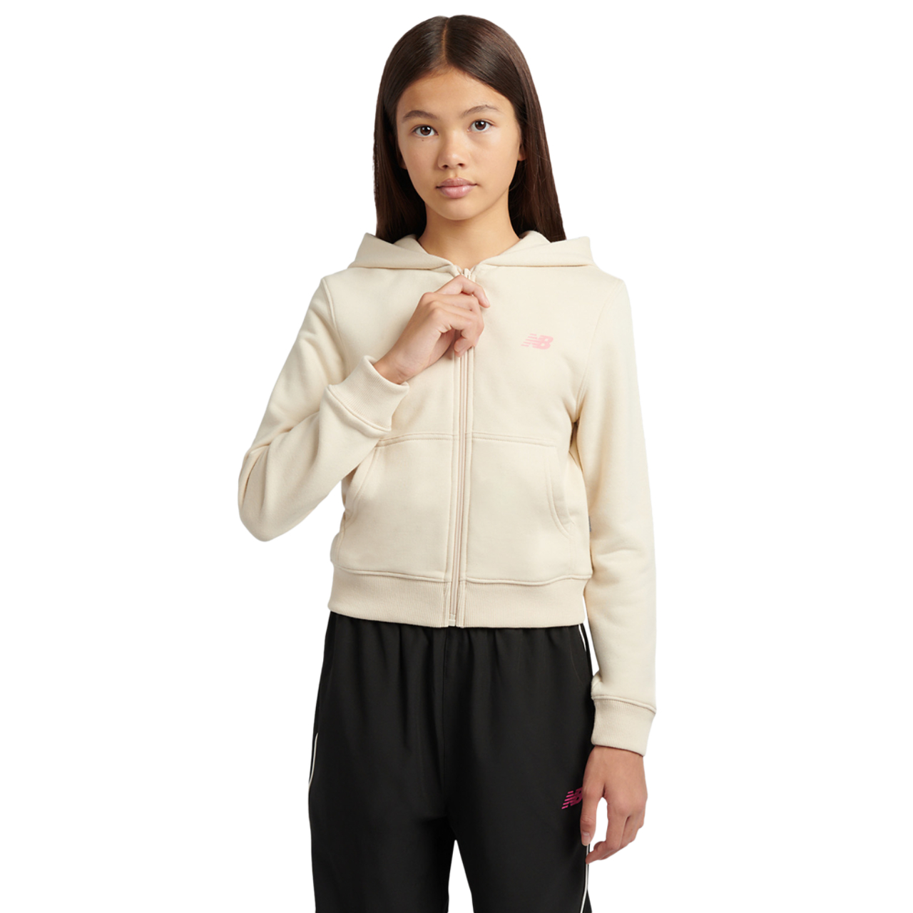 New Balance Arch French Terry Full Zip Hoodie Image 1 of 5. Tap to open photo gallery.