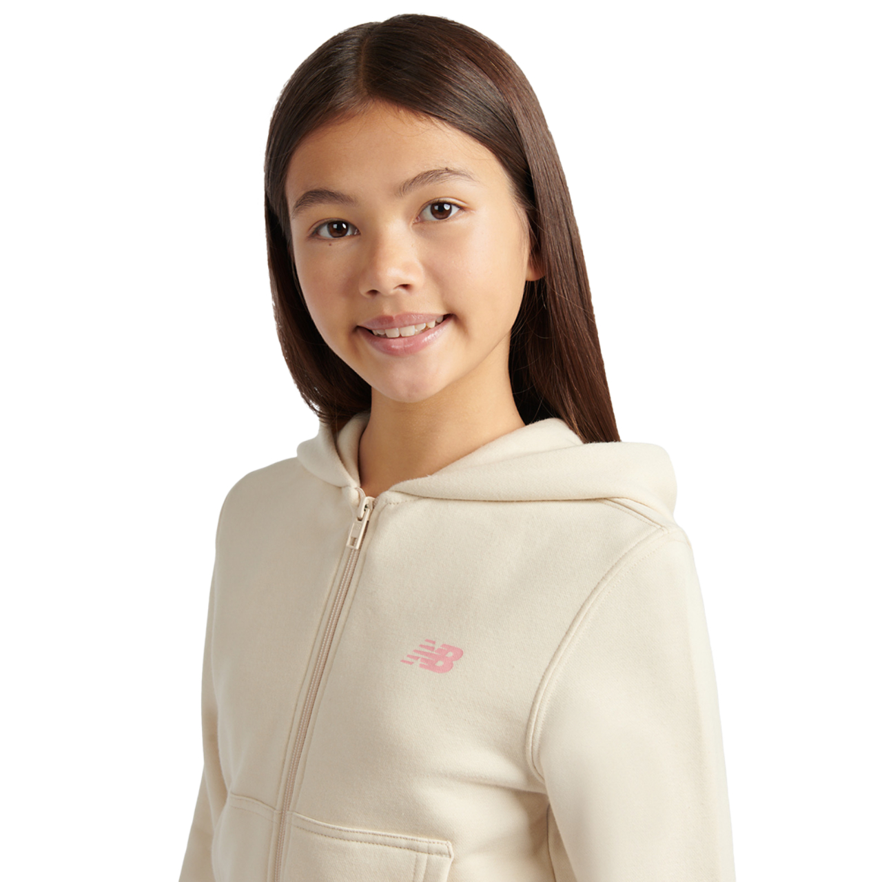 New Balance Arch French Terry Full Zip Hoodie Image 3 of 5. Tap to open photo gallery.