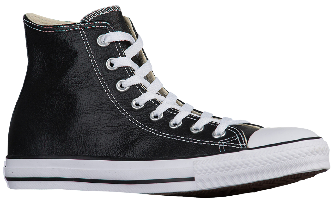 Converse All Star Leather Hi Image 1 of 6. Tap to open photo gallery.