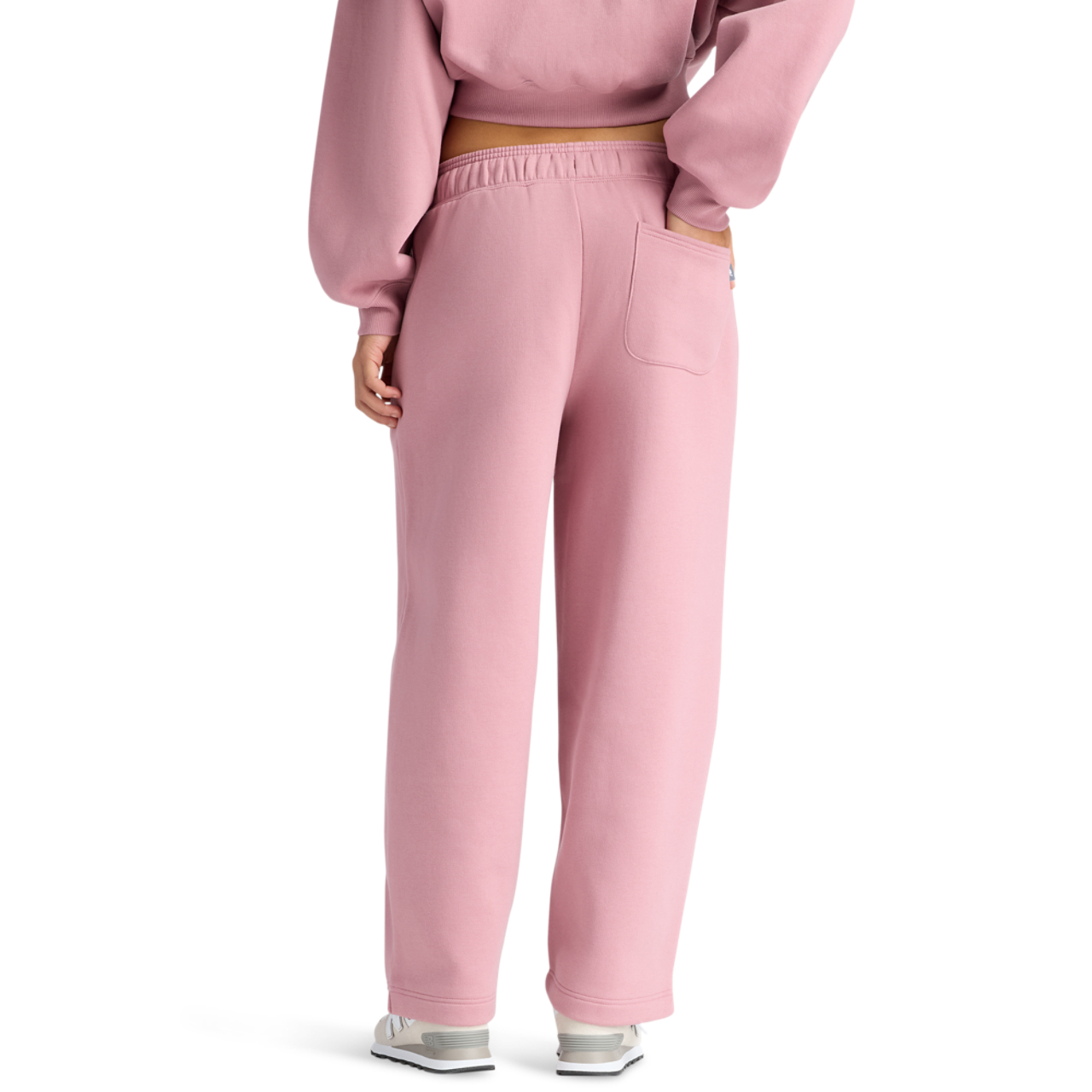 New Balance Linear Heritage Fleece Barrel Pants Image 2 of 6. Tap to open photo gallery.