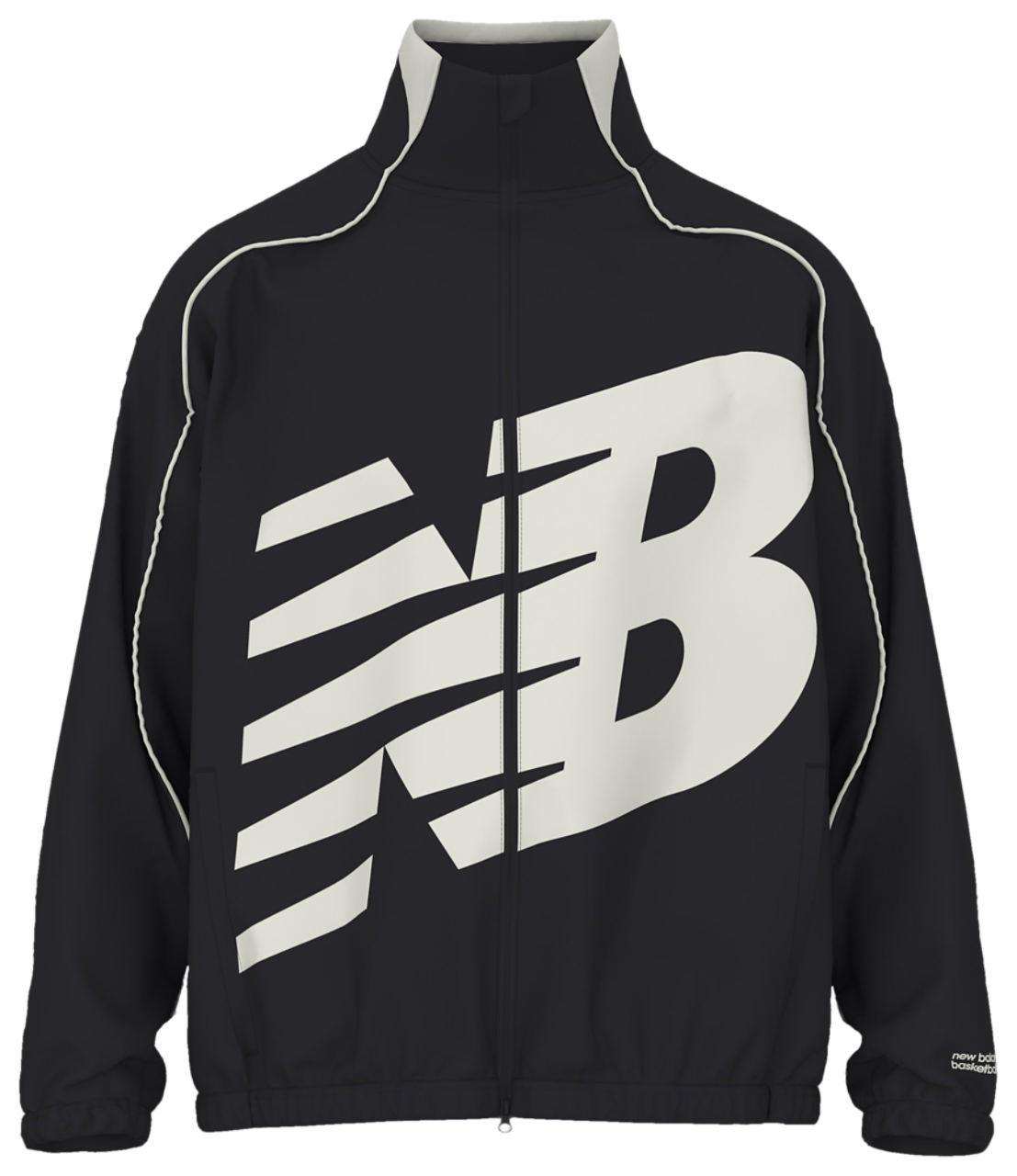 New Balance Basketball Oversized Print Woven Jacket Image 1 of 1. Tap to open photo gallery.