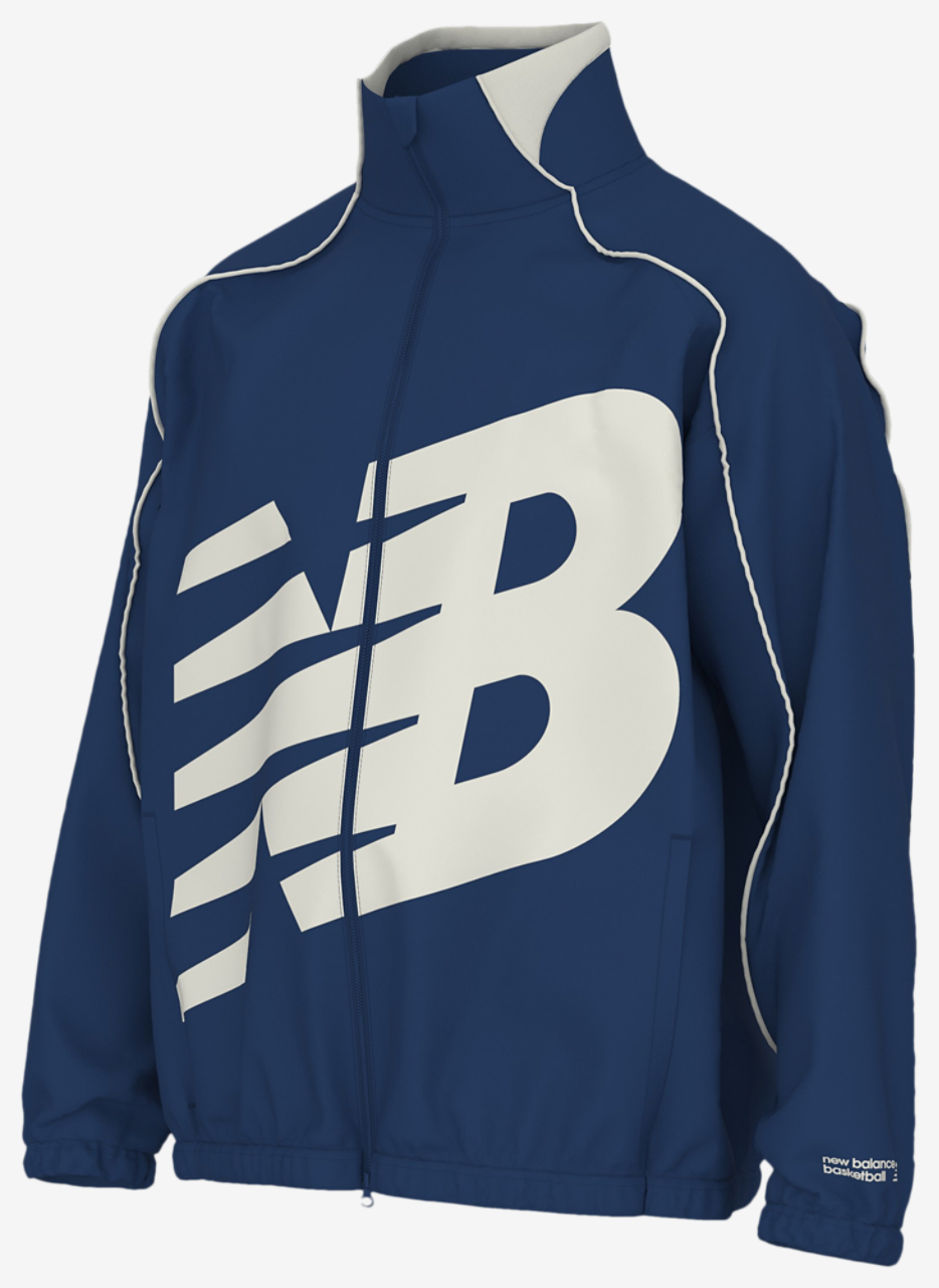 New Balance Basketball Oversized Print Woven Jacket - Men's | Foot