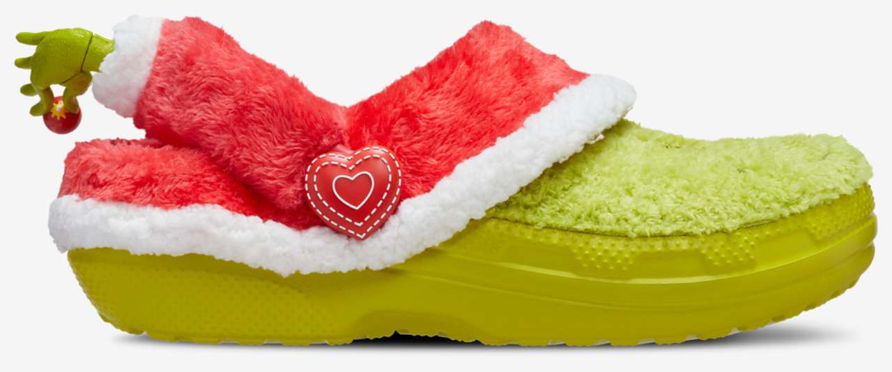 Crocs Grinch Classic Lined Clogs Image 1 of 8. Tap to open photo gallery.