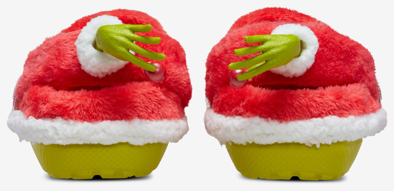 Crocs Grinch Classic Lined Clogs Image 3 of 8. Tap to open photo gallery.