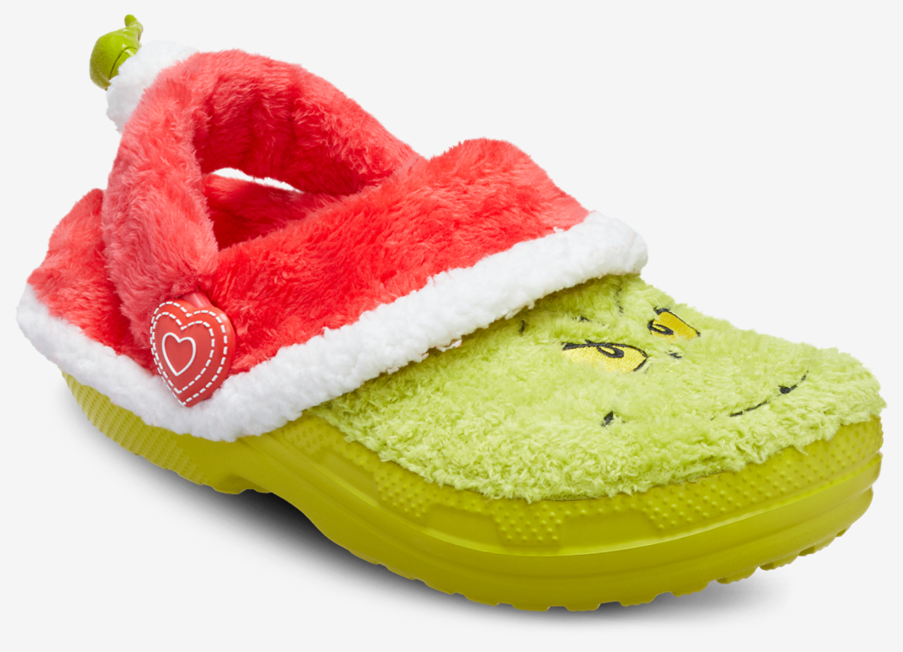 Crocs Grinch Classic Lined Clogs Image 6 of 8. Tap to open photo gallery.