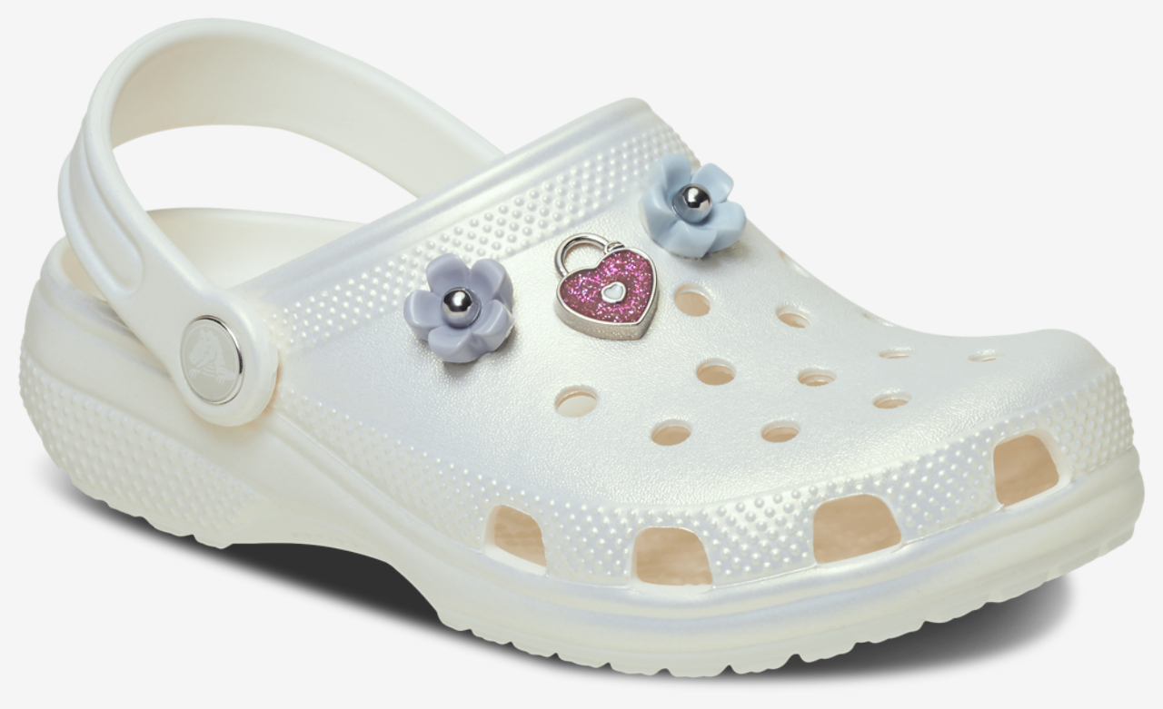 Crocs Classic Iridescent  Charm Clogs Image 1 of 4. Tap to open photo gallery.
